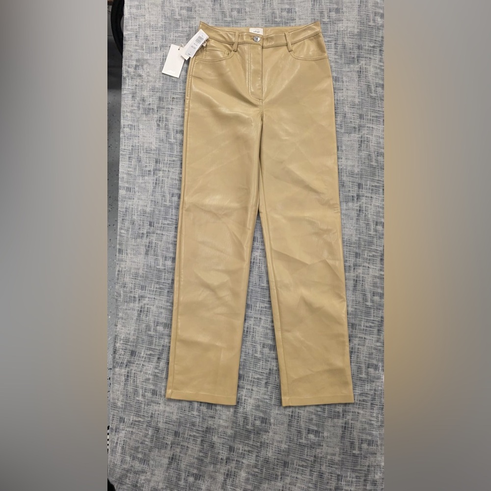 Wilfred Tan Leather Pants